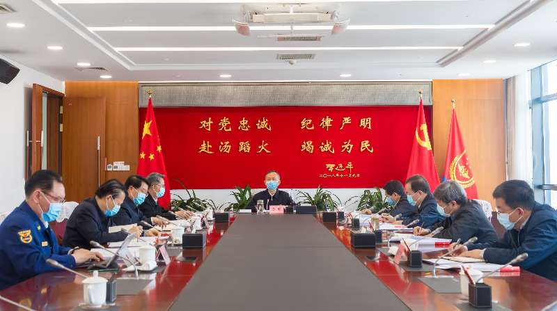 美女嫩屄黄明在应急管理部党委会上强调 着力加强党委班子自...